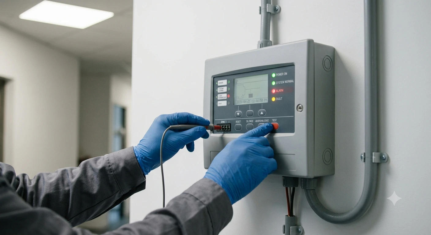 Système sécurité incendie SSI Normandie – installation Voltec Énergie