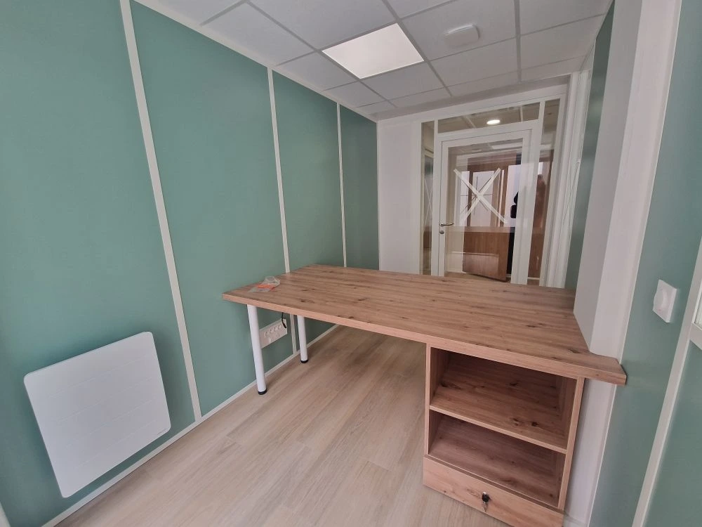 Espace accueil livré — nouveaux locaux CAF Caen