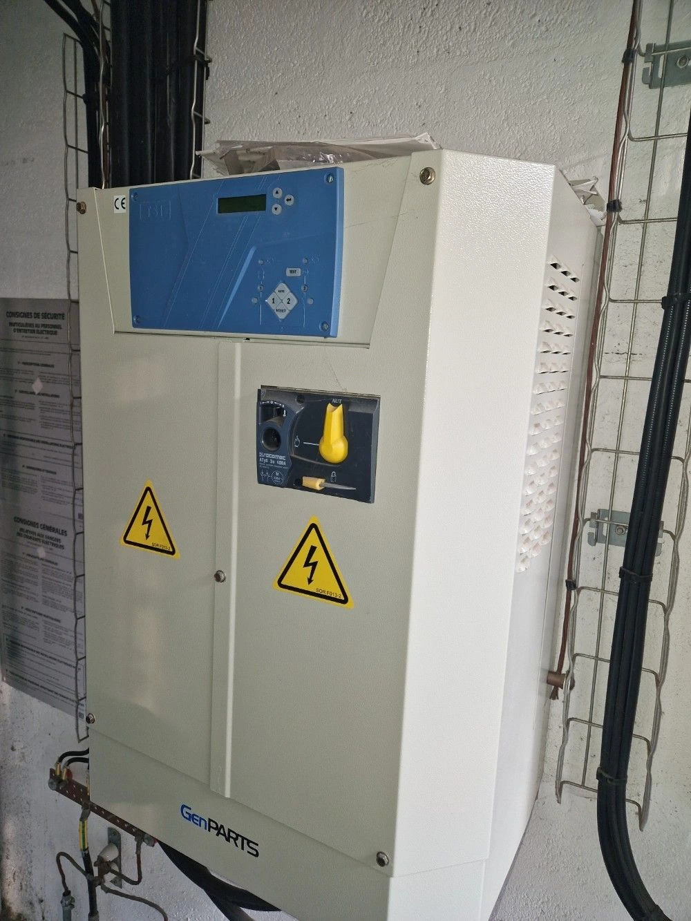 Ancien inverseur automatique GenParts avant remplacement